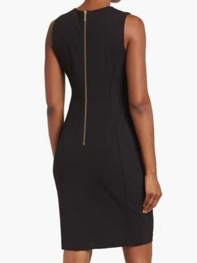 Calvin Klein... Black Sleeveless Sheath Dress... Size 8